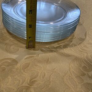 Arcoroc vintage clear glass dessert bread plate very stackable 8 plates